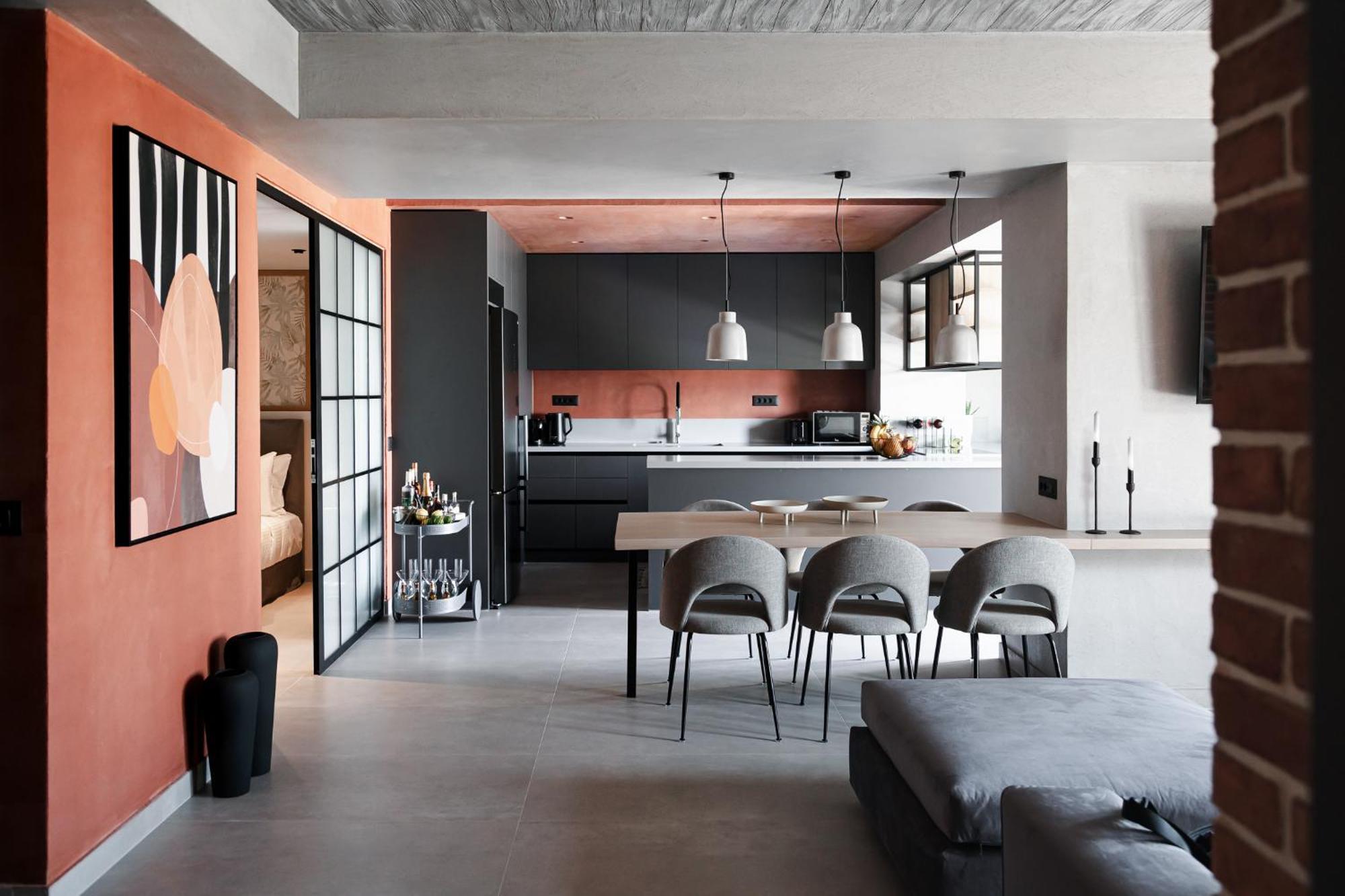 הרסוניסוס Orama Luxury Suite 3 Bedrooms With Private Pool מראה חיצוני תמונה